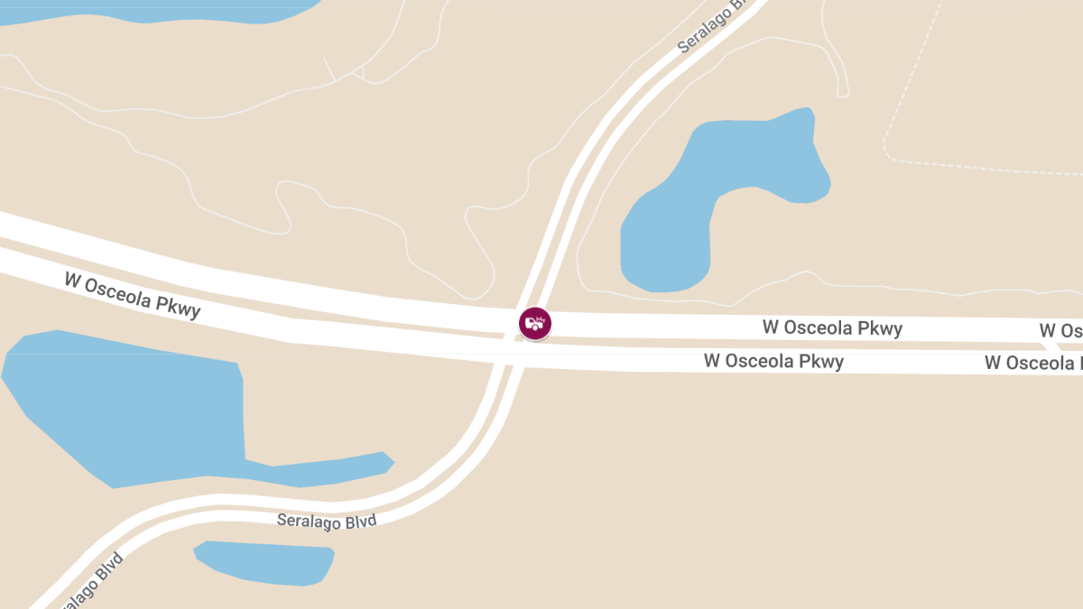 Injury Crash at W Osceola Pkwy & Seralago Blvd