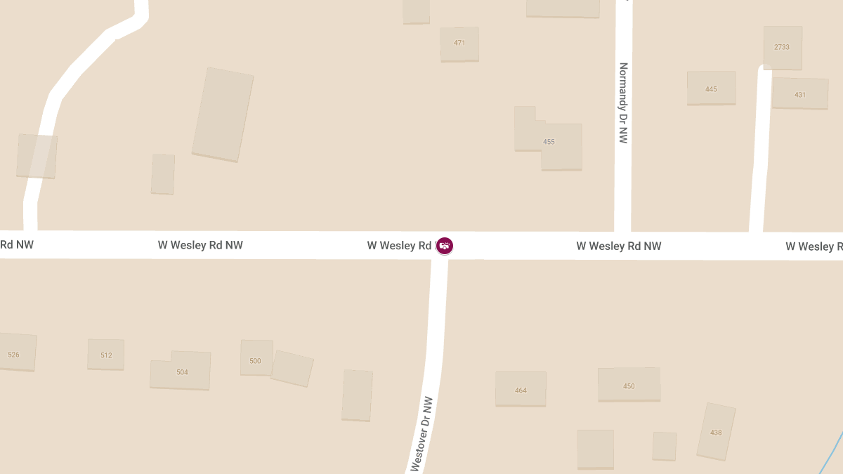 Injury Crash at W Wesley Rd NW & Westover Dr NW