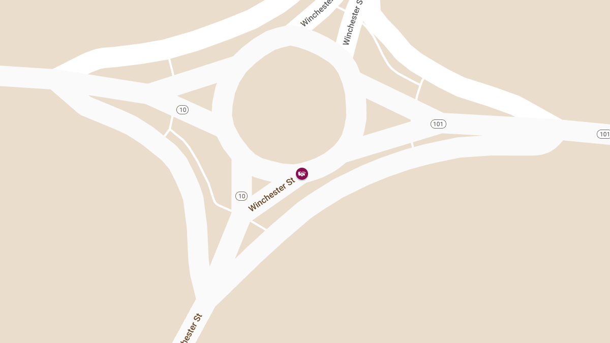 Injury Crash at Winchester St & Rt. 101