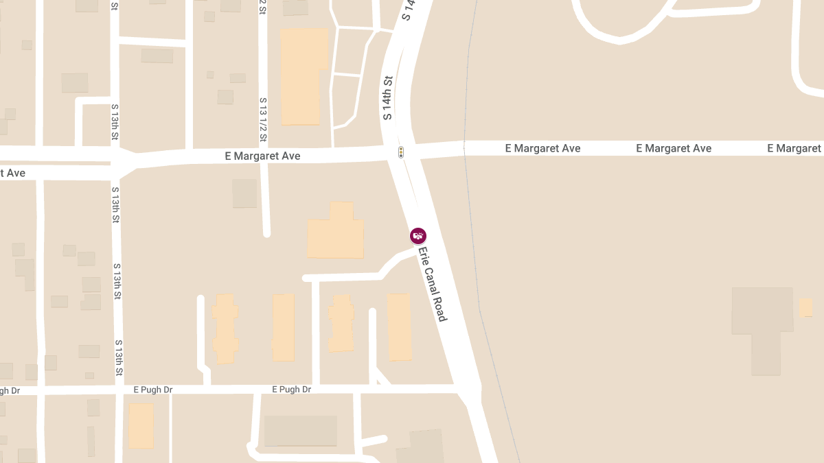 Injury Crash in Gas Station Parking Lot on Erie Canal Rd