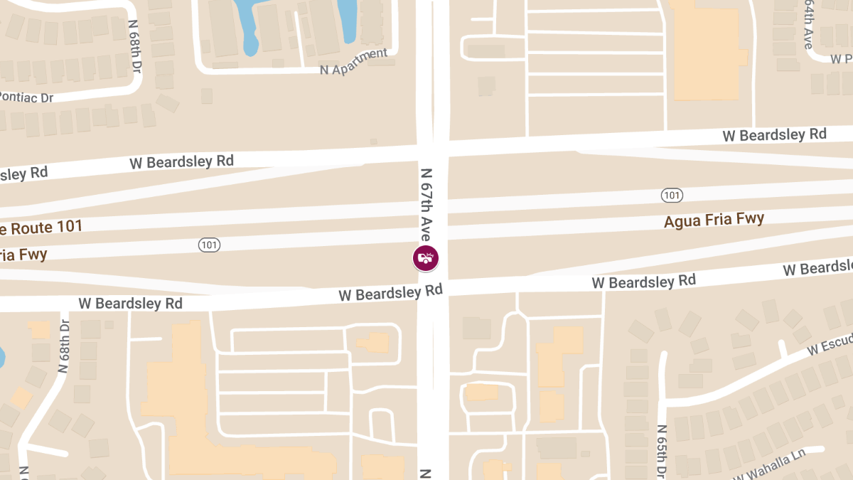 Injury Crash on 67th Ave at Loop 101