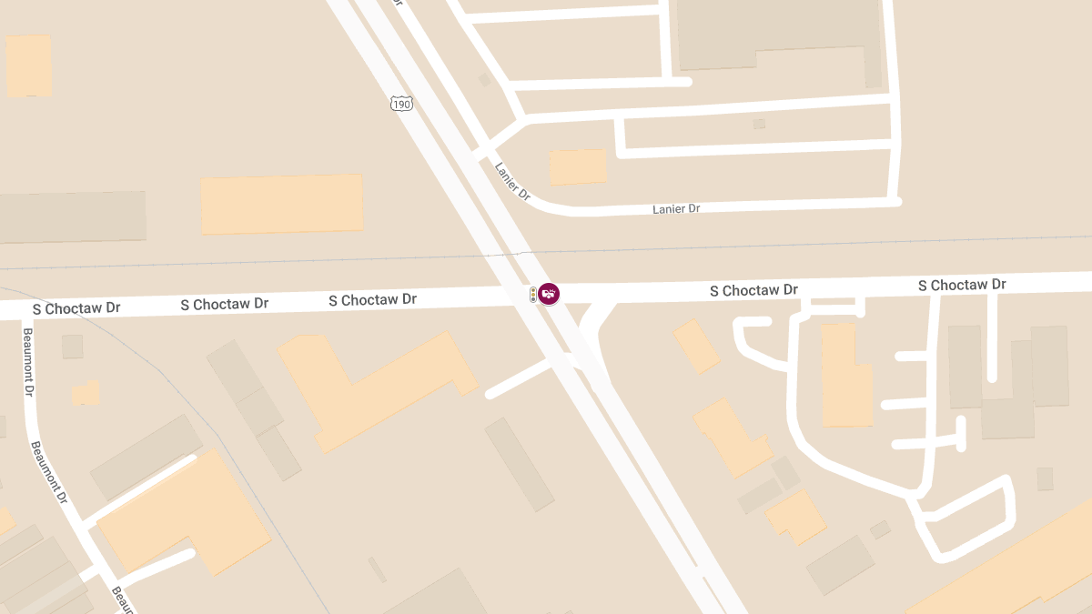 Injury Crash on Airline Hwy at S Choctaw Dr