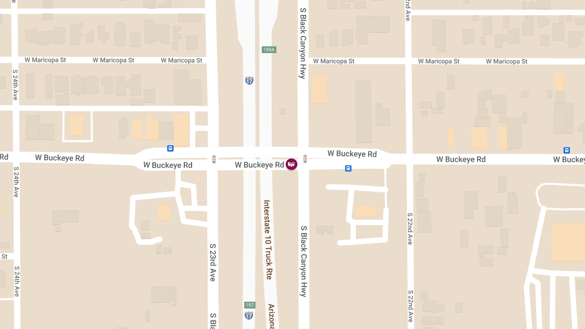 Injury Crash on Buckeye Rd West of I-17