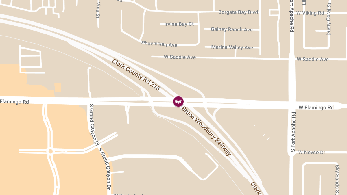 Injury Crash on CC215 S at W Flamingo Rd