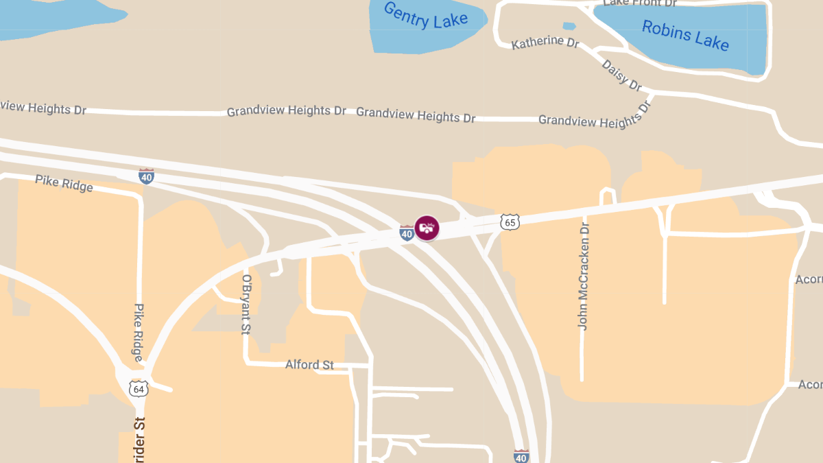 Injury Crash on EB I-40 Near Mile Marker 134.6