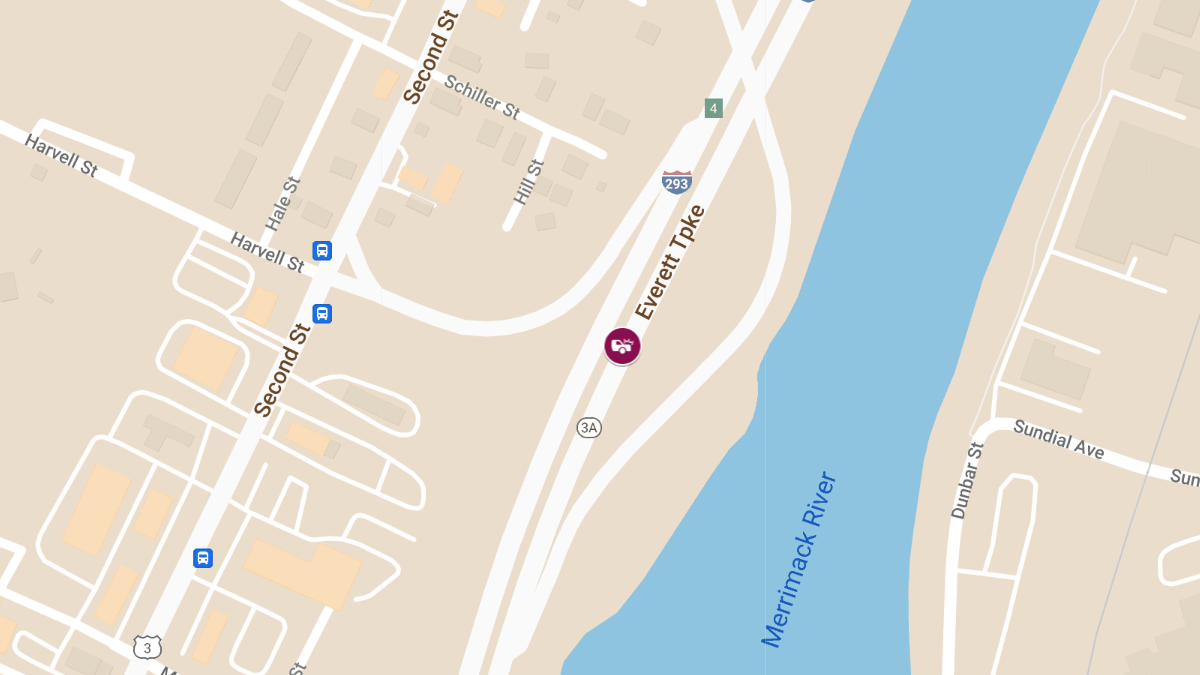 Injury Crash on Everett Tpke North at Exit 1