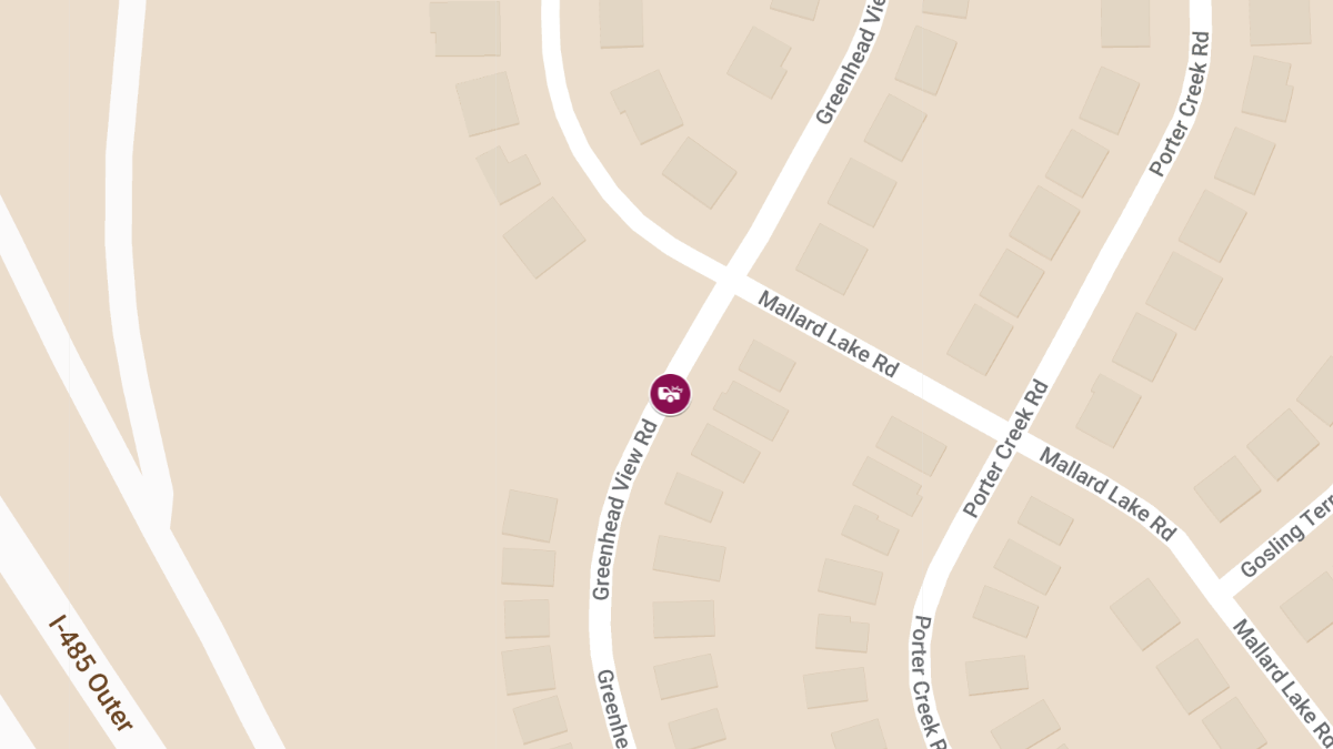 Injury Crash on Greenhead View Rd in University City