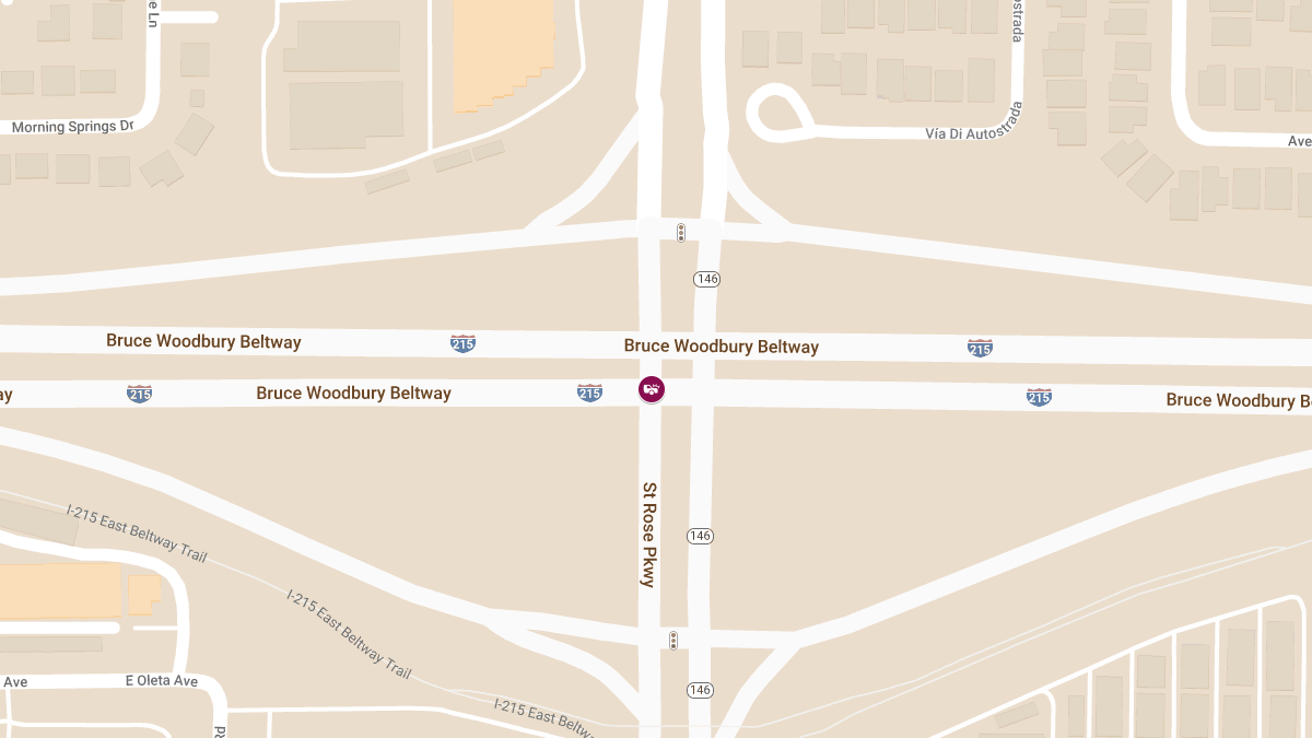 Injury Crash on I-215 EB at St Rose Pkwy Off-Ramp