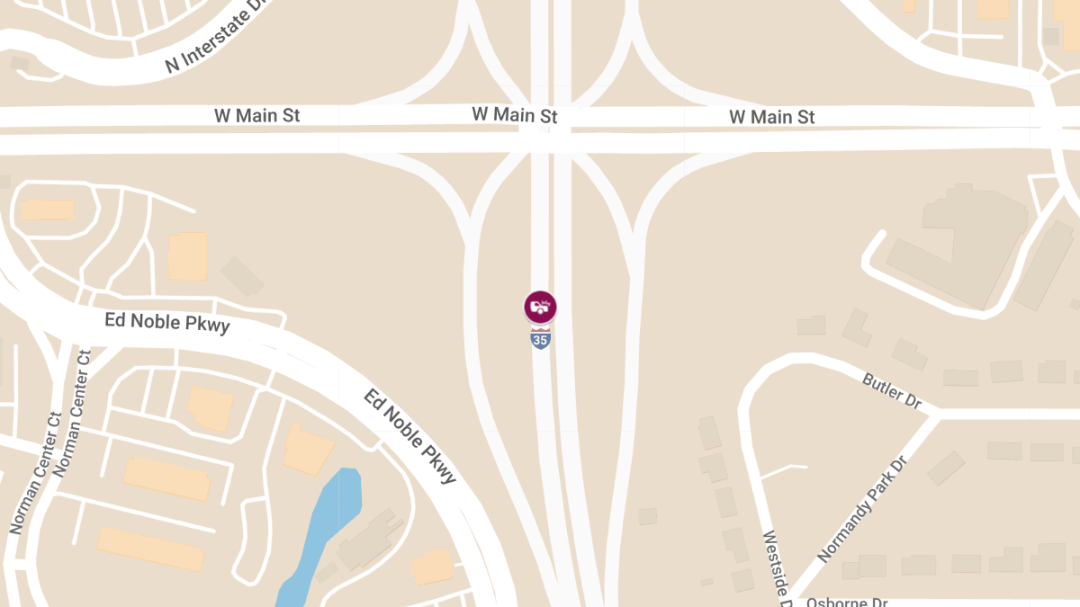 Injury Crash on I-35 North at Tecumseh Rd (Exit 112)