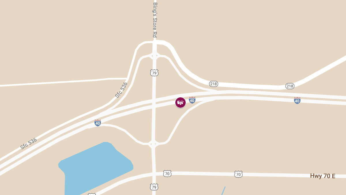 Injury Crash on I-40 Bridge