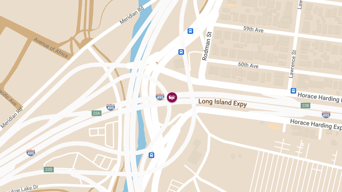 Injury Crash on I-495 East at 60th St Blocks Left Lane