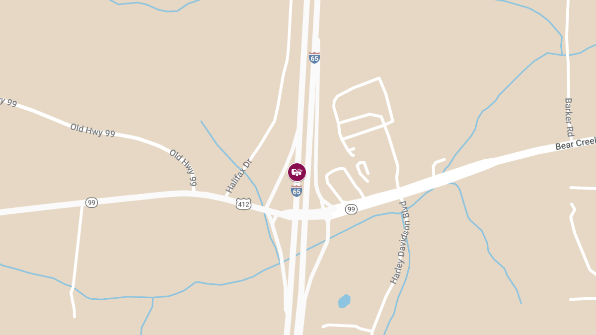Injury Crash on I-65 S at MM 87