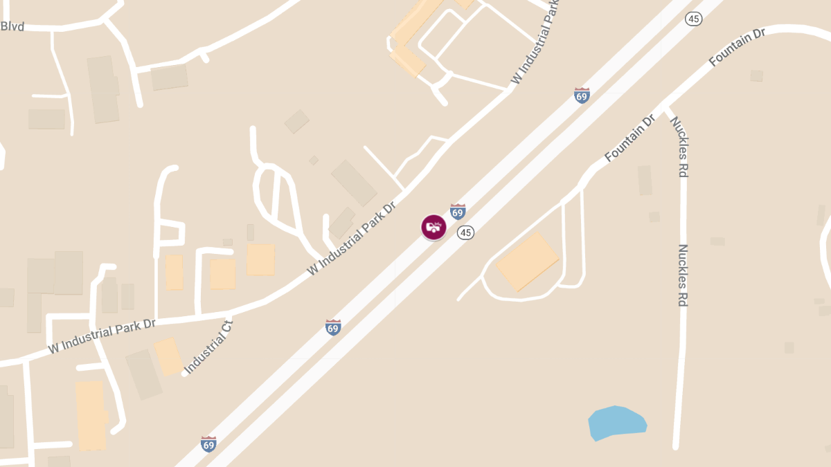 Injury Crash on I-69 NB at 136mm