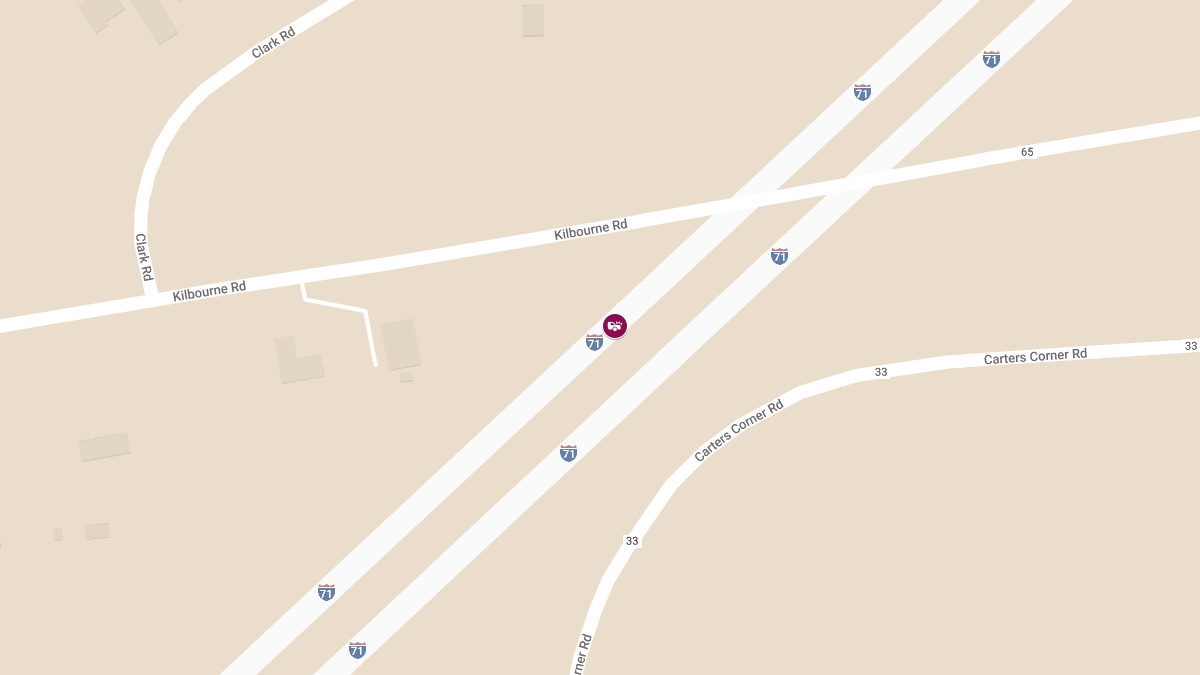 Injury Crash on I-71 Near Mile Marker 138.5
