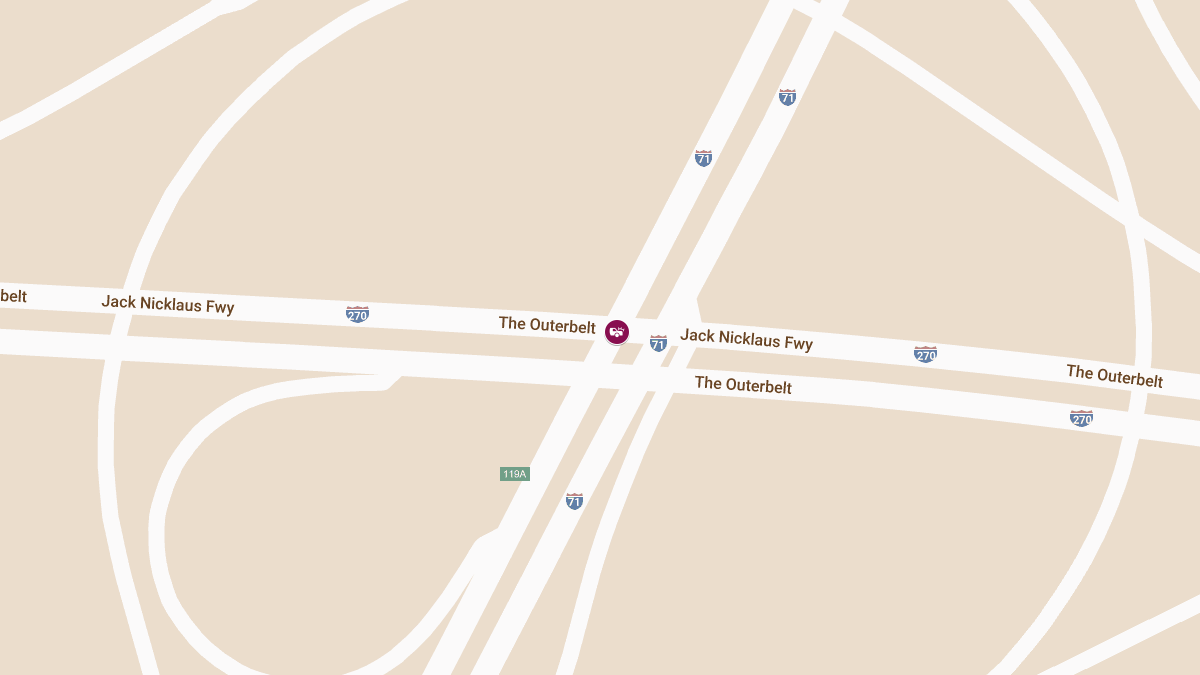 Injury Crash on I-71 North to I-270 West Ramp