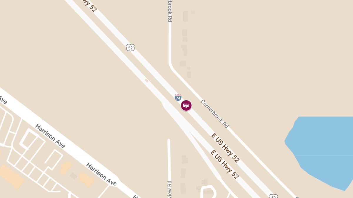 Injury Crash on I-74 Westbound Near Mile Marker 9.8