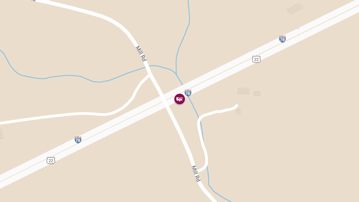 Injury Crash on I-78 EB at MM 25.3