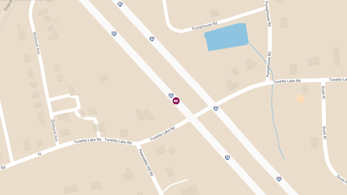 Injury Crash on I-84 EB at Exit 68AB