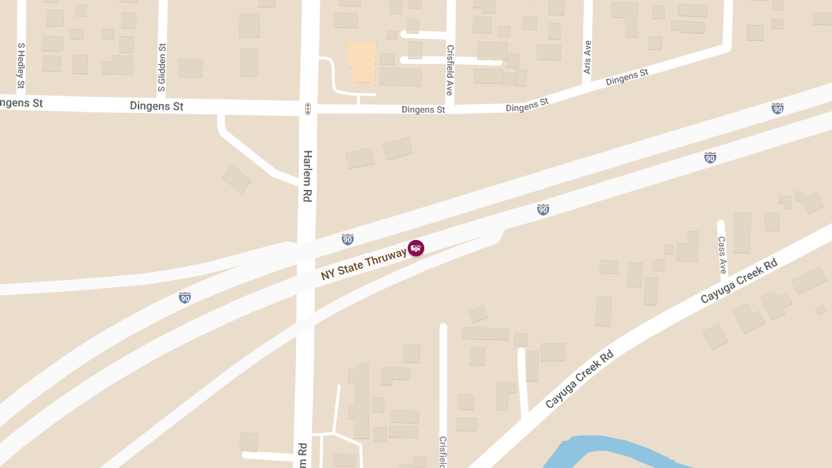 Injury Crash on I-90 NYS Thruway Near Exit 51