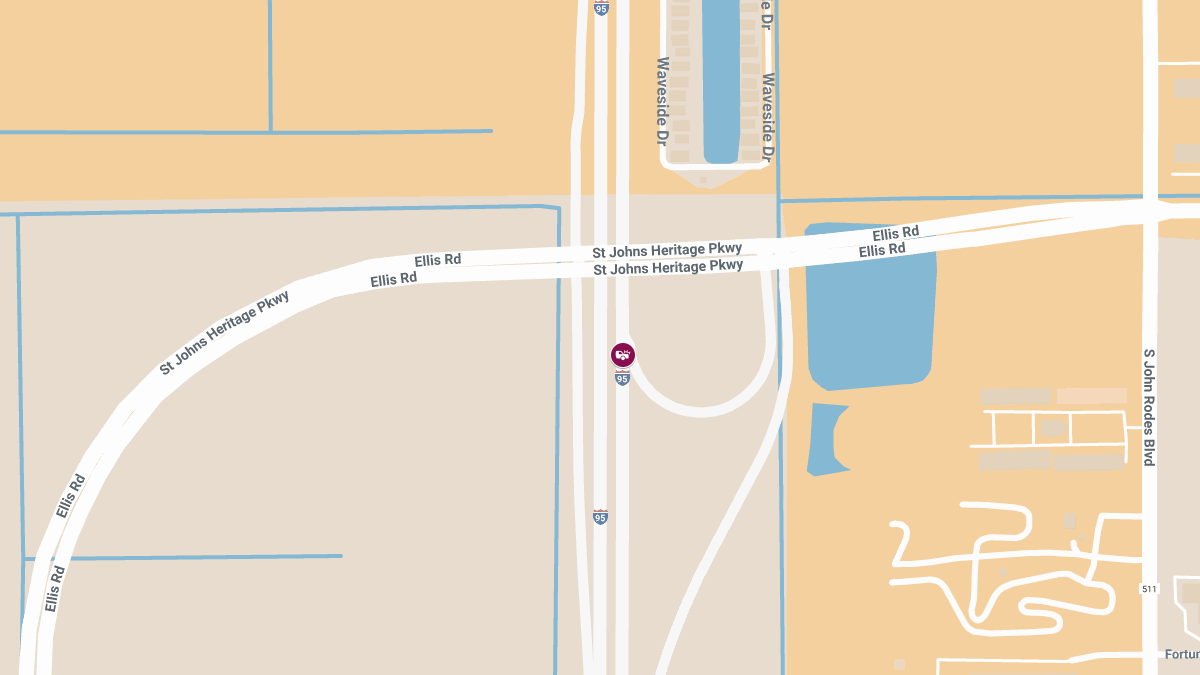 Injury Crash on I-95 Near MM 181