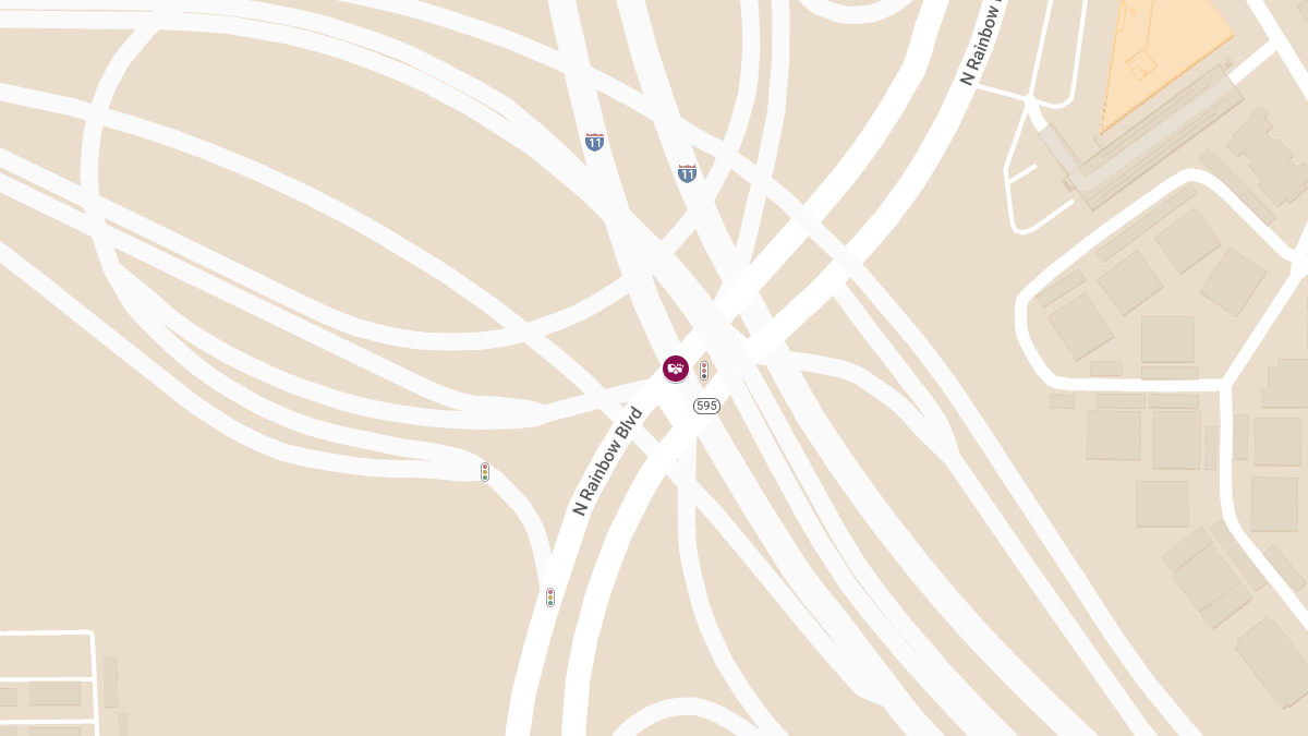 Injury Crash on IR-11 S & Rainbow Blvd
