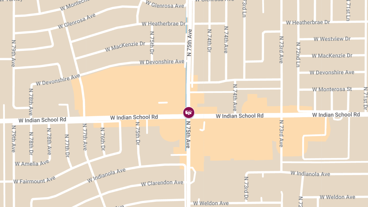 Injury Crash on Indian School Rd West of 75th Ave