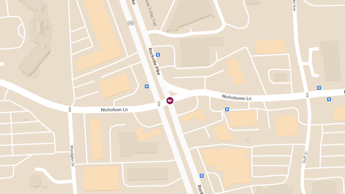 Injury Crash on MD-355 at Nicholson Ln Blocks Lanes