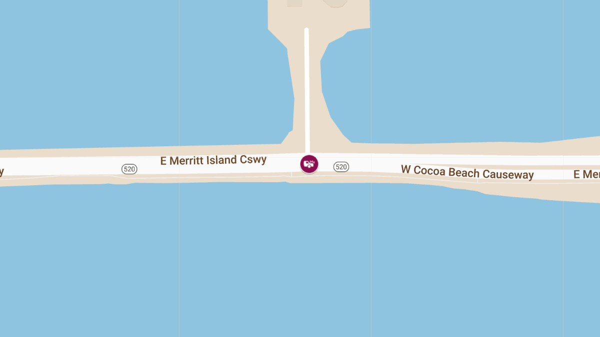 Injury Crash on Merritt Island Cswy at Cocoa Beach Cswy Wb