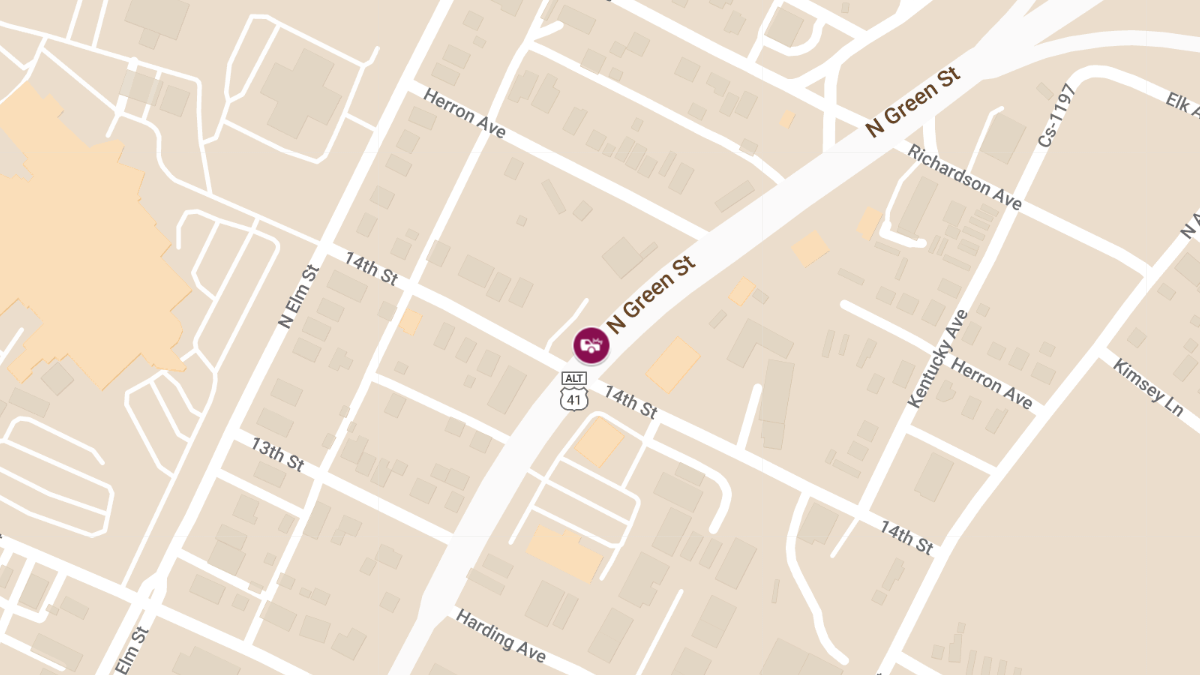 Injury Crash on N Green St at 14th St