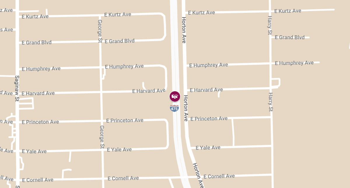 Injury Crash on NB I-475 at E Coldwater Rd