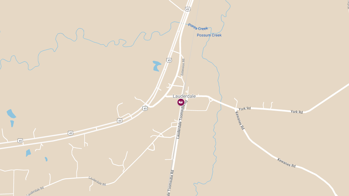 Injury Crash on NB Lane Near Lauderdale