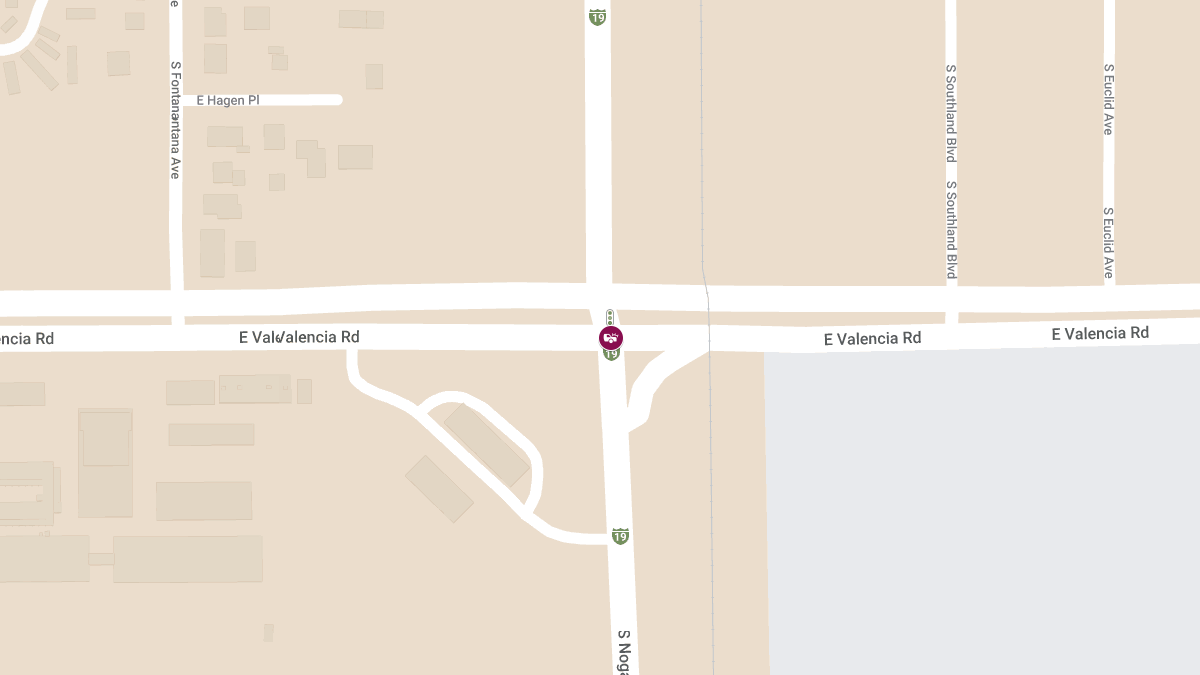 Injury Crash on Nogales Hwy SB at Valencia Rd