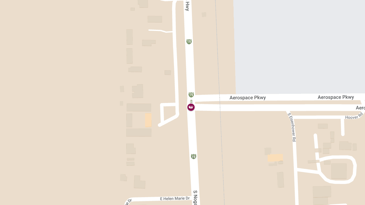 Injury Crash on Nogales Hwy at Aerospace Pkwy/Hughes Access Rd