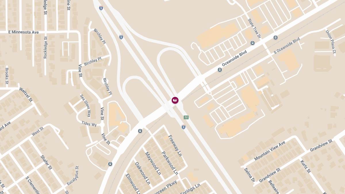 Injury Crash on Northbound 5 Freeway Near Oceanside Blvd