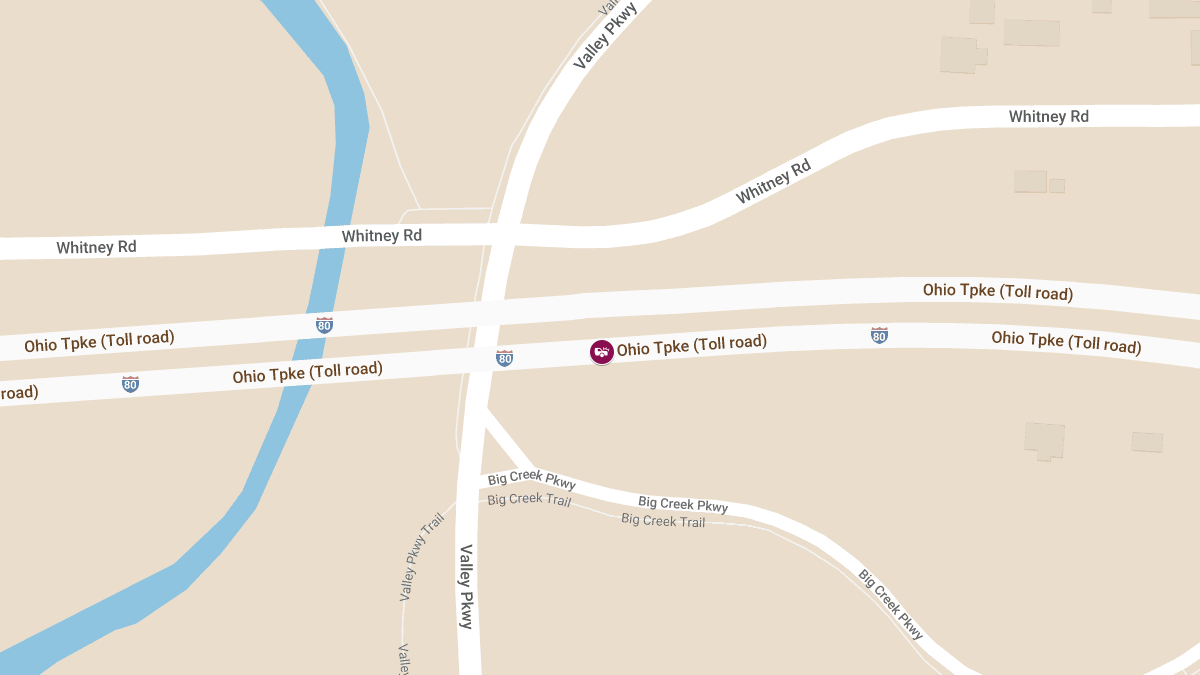 Injury Crash on Ohio Tpk EB at MM 164