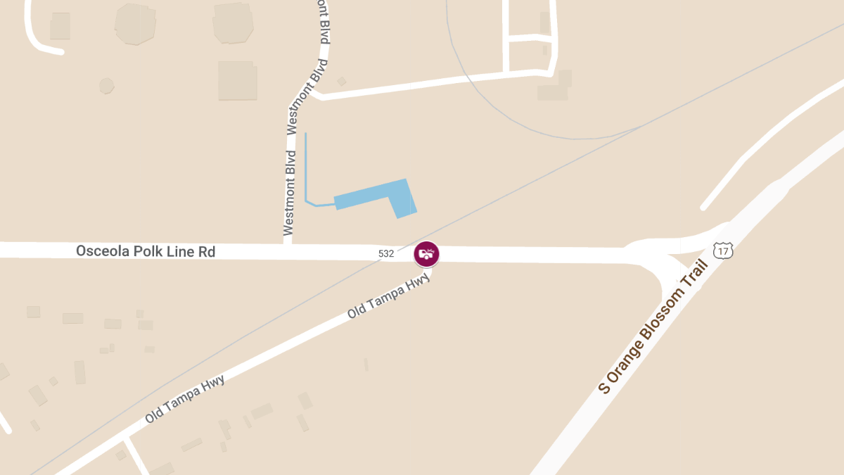 Injury Crash on Old Tampa Hwy at Osceola Polk Line Rd