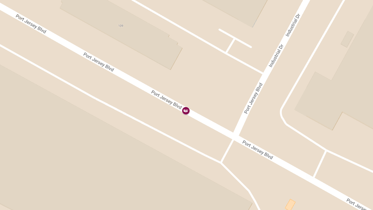 Injury Crash on Port Jersey Blvd Near Industrial Dr Blocks All Lanes