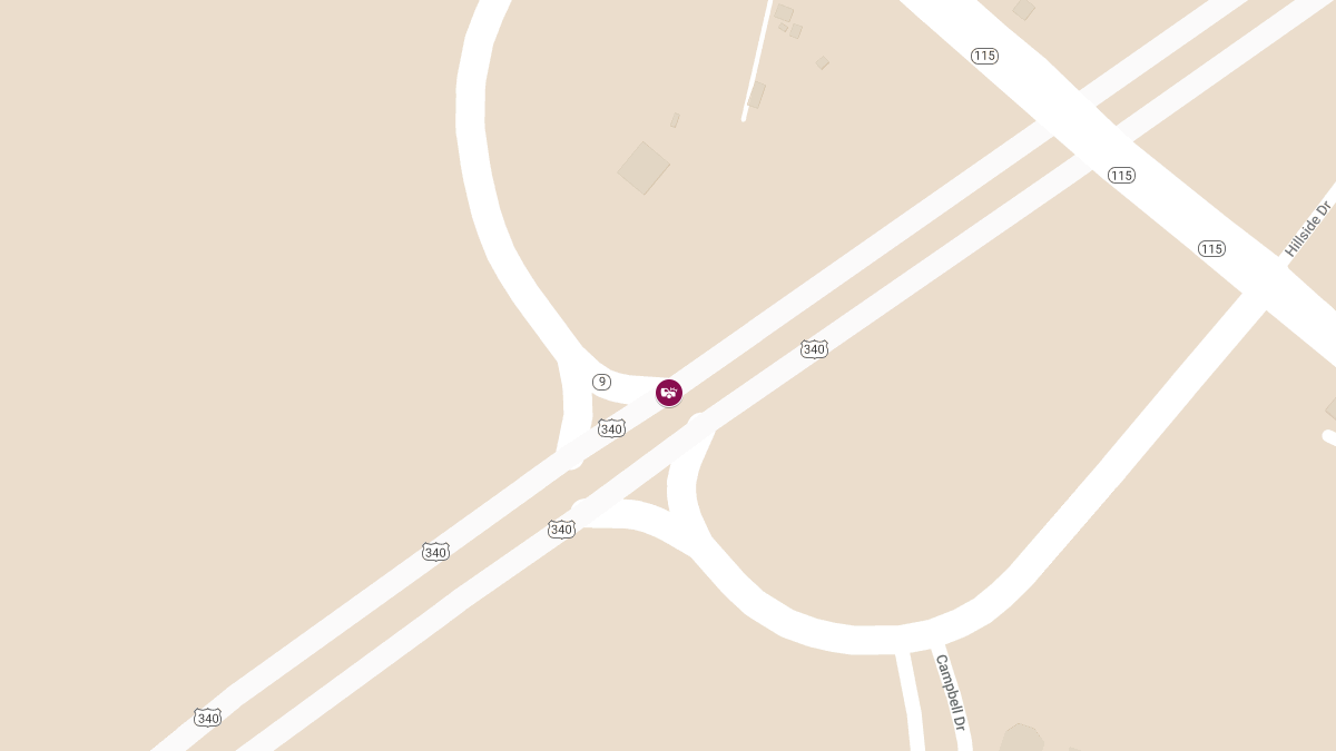 Injury Crash on Route 9 Near Route 340 Interchange
