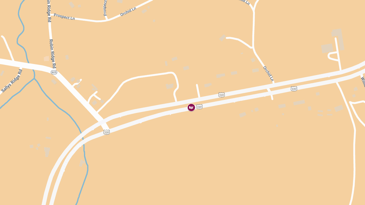 Injury Crash on Rt. 220 SB Near Henry Rd