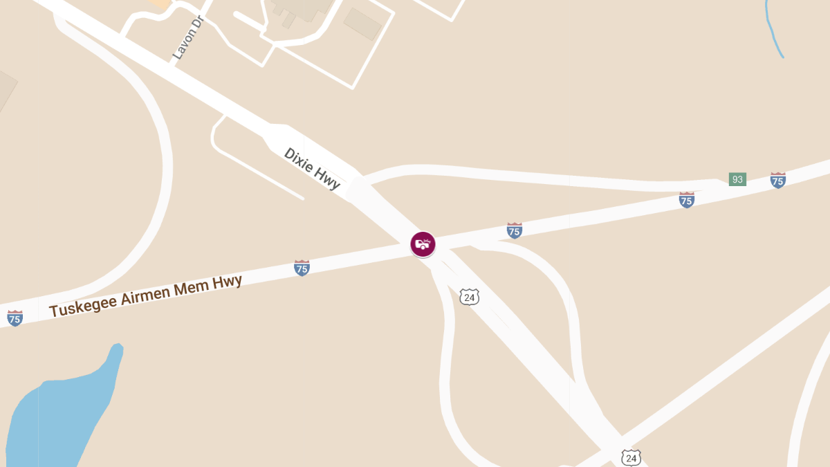 Injury Crash on SB I-75 at Dixie Hwy Ramp