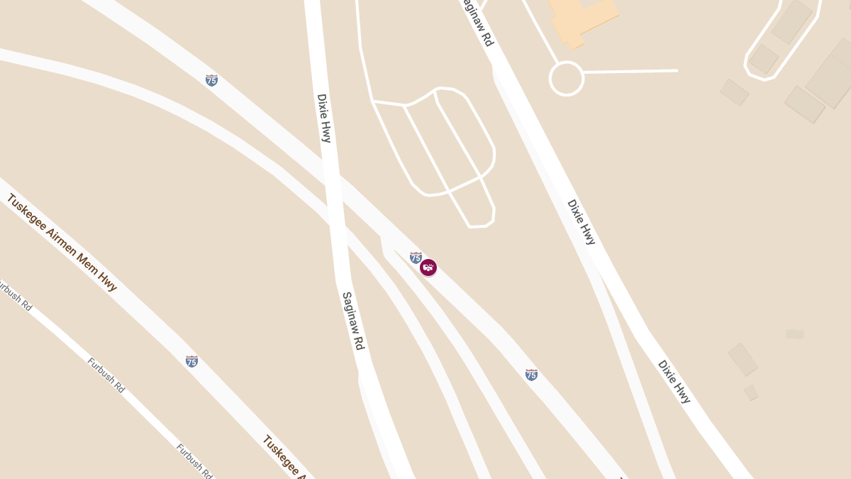 Injury Crash on SB I-75 to Dixie Ramp & Saginaw Rd