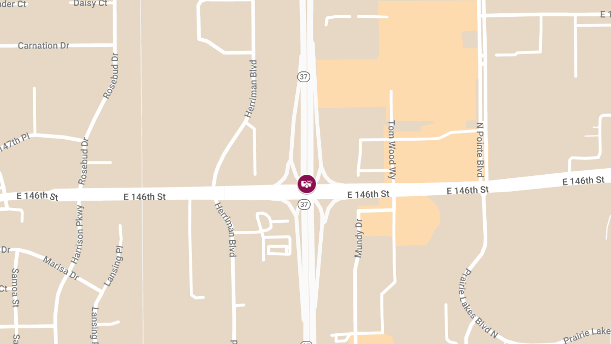Injury Crash on SR-37 at E 146th St Ramp