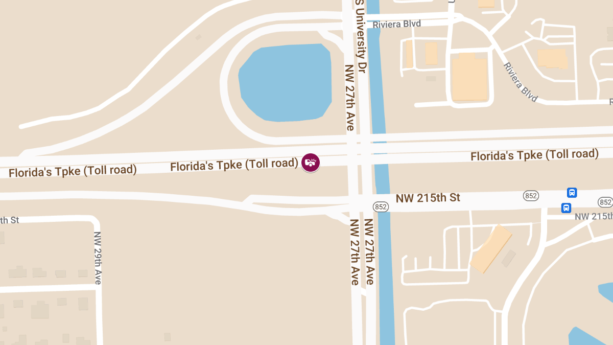 Injury Crash on SR-821 NB at MM46 Near University Dr