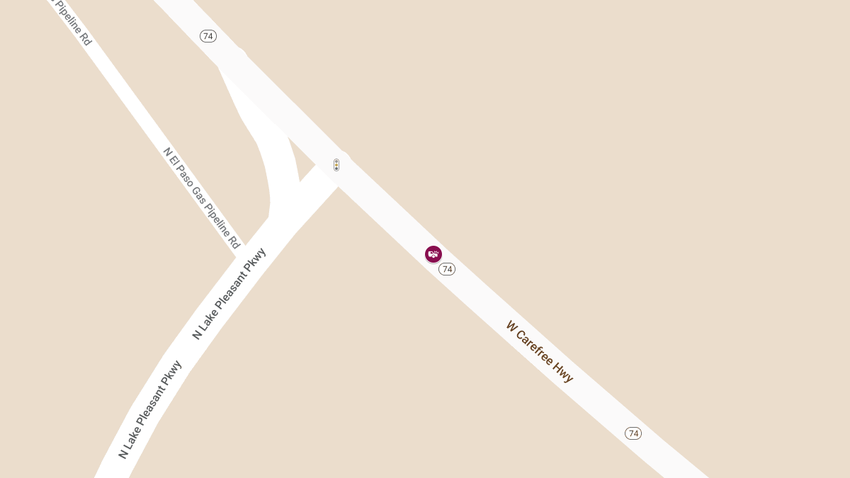 Injury Crash on State Rte 74 Near Lake Pleasant Pkwy