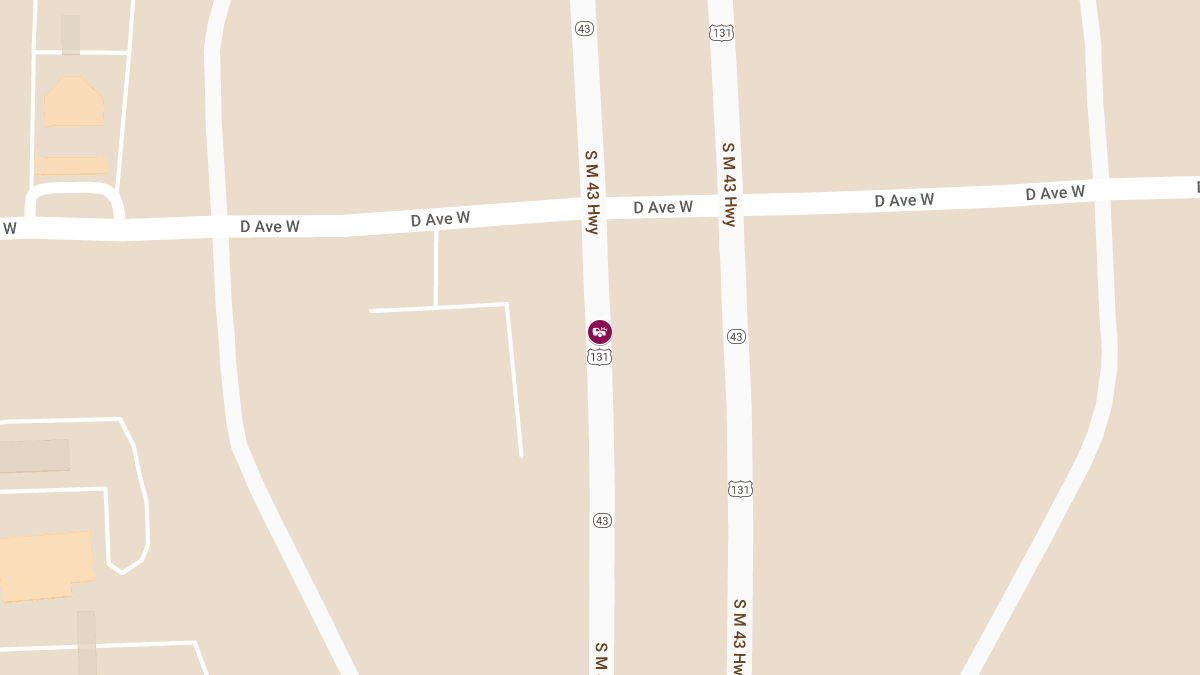 Injury Crash on US-131 SB Near D Ave Exit 44