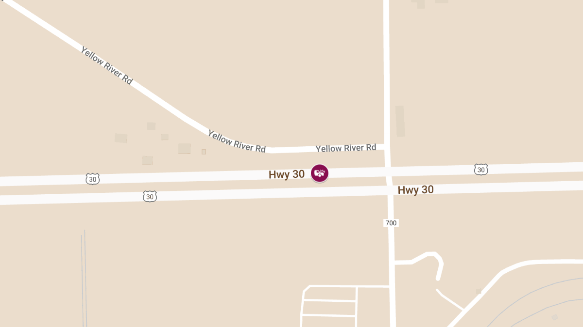Injury Crash on US 30 Near County Rd 700 E