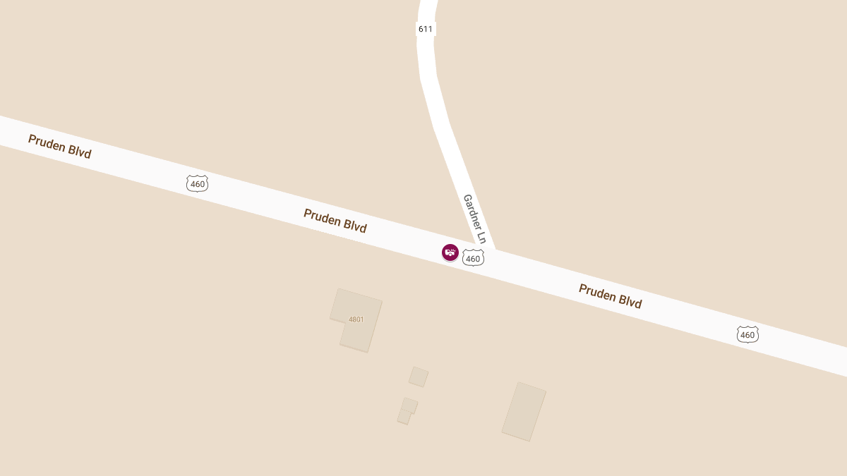 Injury Crash on US-460 Near Gardner Ln Causes Lane Closures
