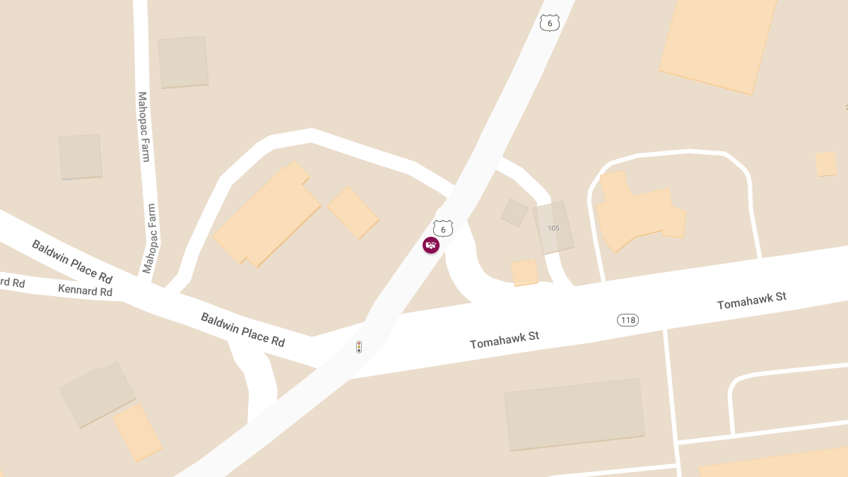 Injury Crash on US 6 Near Baldwin Place Rd