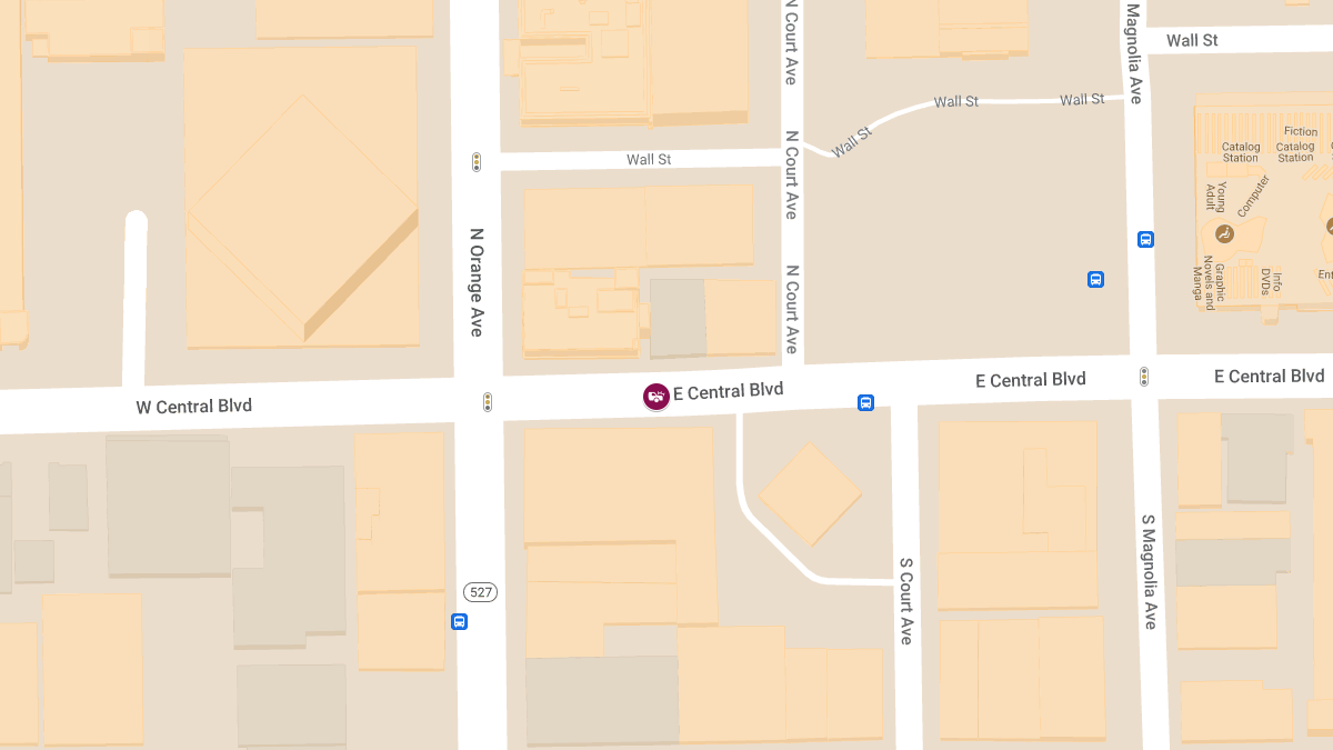 Injury Crash on W Central Blvd in Central Business District