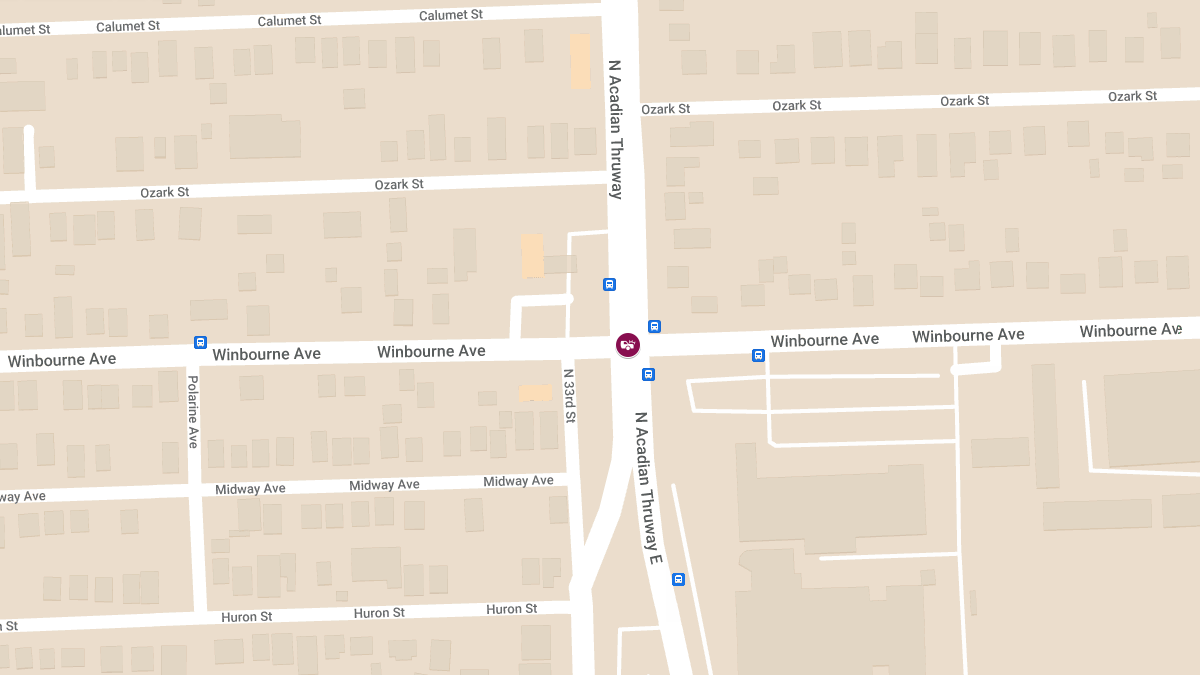 Injury Crash on Winbourne Ave at N Acadian Trwy E